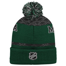Шапка с помпоном Minnesota Wild Green Puck Cuffed Шапка с помпоном Minnesota Wild Green Puck Cuffed