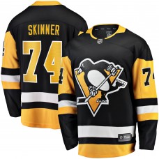 Джерси Pittsburgh Penguins Stuart Skinner Fanatics Black Home Breakaway