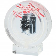 Adin Hill Vegas Golden Knights Autographed Fanatics Authentic 2023 Stanley Cup Champions Crystal Puck - Filled with Ice from the 2023 Stanley Cup Final