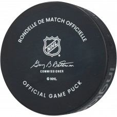Carter Hart Vegas Golden Knights Autographed Fanatics Authentic Official Game Puck with Go Knights Go! Inscription