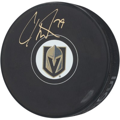 Carter Hart Vegas Golden Knights Autographed Fanatics Authentic Hockey Puck