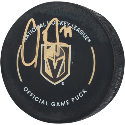 Carter Hart Vegas Golden Knights Autographed Fanatics Authentic Official Game Puck