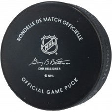 Mitch Marner Vegas Golden Knights Autographed Fanatics Authentic Official Game Puck with Go Knights Go Inscription