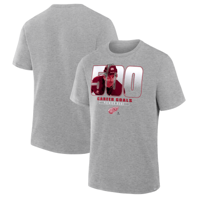 Detroit Red Wings Patrick Kane Gray 500 Career Goals Milestone T-Shirt