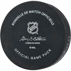 Lucas Raymond Detroit Red Wings Autographed Fanatics Authentic Official Game Puck with Hockeytown Inscription