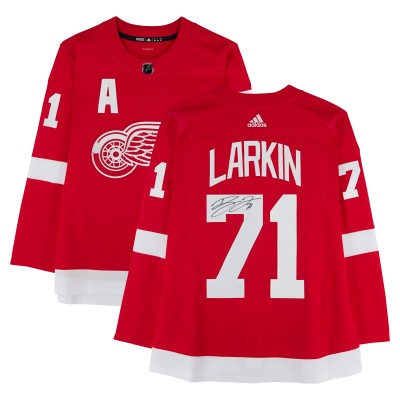 Dylan Larkin Detroit Red Wings Autographed Fanatics Authentic Red adidas Jersey with Alternate Captain Patch