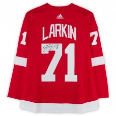 Dylan Larkin Detroit Red Wings Autographed Fanatics Authentic Red adidas Jersey with Alternate Captain Patch