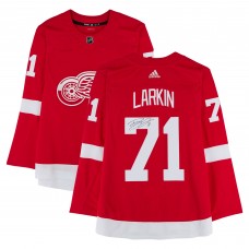 Dylan Larkin Detroit Red Wings Autographed Fanatics Authentic Red adidas Jersey