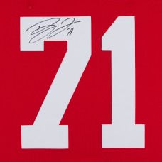 Dylan Larkin Detroit Red Wings Autographed Fanatics Authentic Red adidas Jersey