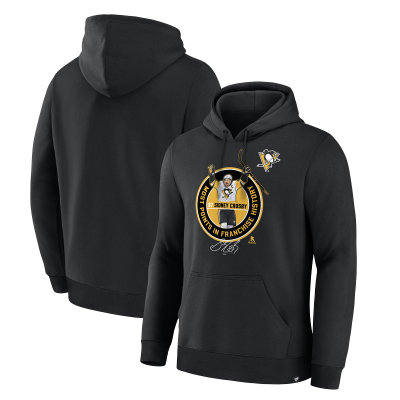 Pittsburgh Penguins Sidney Crosby Black Most Points in Franchise History Hoodie