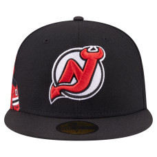 Джерси New Devils New Era Black Active Mascot 59FIFTY Fitted Hat Джерси New Devils New Era Black Active Mascot 59FIFTY Fitted Hat