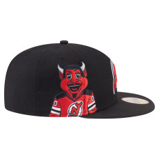 Джерси New Devils New Era Black Active Mascot 59FIFTY Fitted Hat Джерси New Devils New Era Black Active Mascot 59FIFTY Fitted Hat