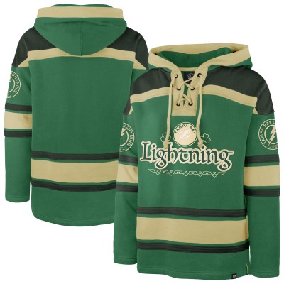 Tampa Bay Lightning 47 Kelly Green McLucky Superior Lacer Hoodie
