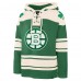 Boston Bruins Jeremy Swayman 47 Kelly Green St. Patricks Day Player Name & Number Lacer Pullover Hoodie