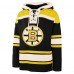 Boston Bruins Jeremy Swayman 47 Black Player Name & Number Lacer Hoodie