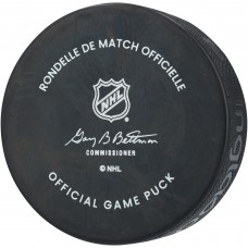 Auston Matthews Toronto Maple Leafs Autographed Fanatics Authentic Official Game Puck with Papi Inscription