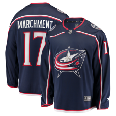 Джерси Columbus Blue Jackets Mason Marchment Fanatics Navy Home Premier Breakaway