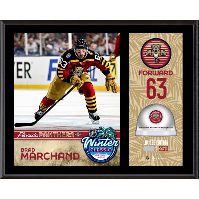 Brad Marchand Florida Panthers Fanatics Authentic 2026 NHL Winter Classic 12 x 15 Sublimated Plaque with Game-Used Ice - Limited Edition of 250