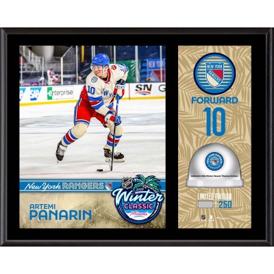 Artemi Panarin New York Rangers Fanatics Authentic 2026 NHL Winter Classic 12 x 15 Sublimated Plaque with Game-Used Ice - Limited Edition of 250