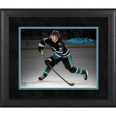 Macklin Celebrini San Jose Sharks Facsimile Signature Fanatics Authentic Framed 11 x 14 Spotlight Photograph