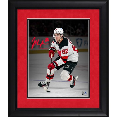 Jack Hughes New Jersey Devils Facsimile Signature Fanatics Authentic Framed 11 x 14 Spotlight Photograph
