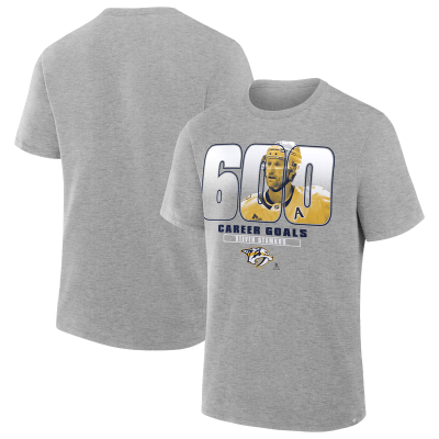 Nashville Predators Steven Stamkos Gray 600th Career Goal T-Shirt