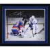 Фото с автографом Auston Matthews Toronto Maple Leafs Fanatics Authentic 16" x 20" Tying Franchise Goal Record Spotlight