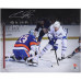 Фото с автографом Auston Matthews Toronto Maple Leafs Fanatics Authentic 16" x 20" White Jersey Scoring Goal Spotlight with Multiple Inscriptions - Limited Edition of 25 Фото с автографом Auston Matthews Toronto Maple Leafs Fanatics Authentic 16" x 20" White Jersey Scoring Goal Spotlight with Multiple Inscriptions - Limited Edition of 25