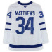 Джерси с автографом Auston Matthews Toronto Maple Leafs Fanatics Authentic White Fanatics Premium with Multiple Inscriptions - Limited Edition of 25