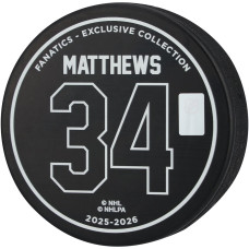 Шайба Auston Matthews Toronto Maple Leafs Autographed Fanatics Authentic Franchise Goal Leader - Limited Edition of 134 Шайба Auston Matthews Toronto Maple Leafs Autographed Fanatics Authentic Franchise Goal Leader - Limited Edition of 134