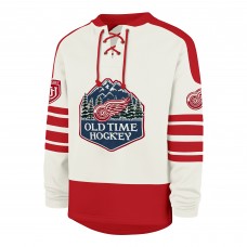 Detroit Red Wings 47 Cream Pond Hockey Trio Eternal Lacer Sweatshirt
