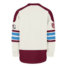 Colorado Avalanche 47 Cream Pond Hockey Trio Eternal Lacer Sweatshirt