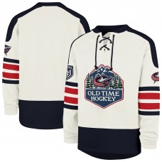 Columbus Blue Jackets 47 Cream Pond Hockey Trio Eternal Lacer Sweatshirt