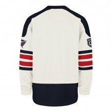 Columbus Blue Jackets 47 Cream Pond Hockey Trio Eternal Lacer Sweatshirt