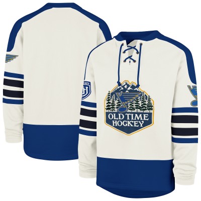 St. Louis Blues 47 Cream Pond Hockey Trio Eternal Lacer Sweatshirt