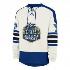 St. Louis Blues 47 Cream Pond Hockey Trio Eternal Lacer Sweatshirt
