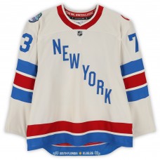 Matt Rempe New York Rangers Fanatics Authentic Player-Issued #73 Beige Fanatics Premium Jersey vs. Florida Panthers on January 2, 2026 - NHL Winter Classic - Worn During Photos