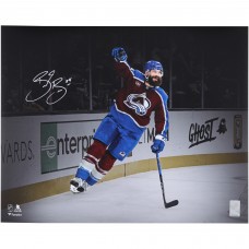 Brent Burns Colorado Avalanche Autographed Fanatics Authentic 16 x 20 Burgundy Jersey Celebration Spotlight Photograph