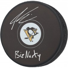 Paul Bissonnette Pittsburgh Penguins Autographed Fanatics Authentic Hockey Puck with BizNasty Inscription Paul Bissonnette Pittsburgh Penguins Autographed Fanatics Authentic Hockey Puck with BizNasty Inscription