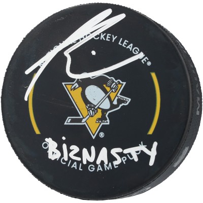 Paul Bissonnette Pittsburgh Penguins Autographed Fanatics Authentic Official Game Puck with Biznasty Inscription