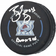 Brent Burns Colorado Avalanche Autographed Fanatics Authentic Official Game Puck with Burnzie Inscription