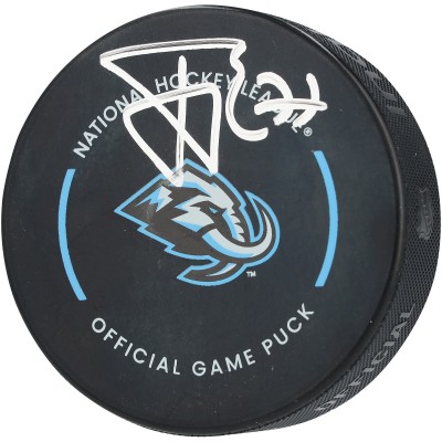 JJ Peterka Utah Mammoth Autographed Fanatics Authentic Official Game Puck