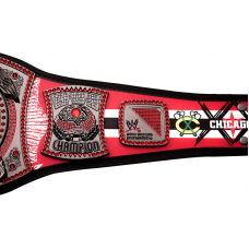 CM Punk Chicago Blackhawks Signature Series Spinner Championship Replica Title Belt