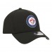 Подростковая Winnipeg Jets New Era Black 9FORTY A-Frame Adjustable Hat