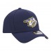 Подростковая Nashville Predators New Era Navy 9FORTY A-Frame Adjustable Hat