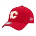 Подростковая Calgary Flames New Era Red 9FORTY A-Frame Adjustable Hat