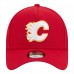 Подростковая Calgary Flames New Era Red 9FORTY A-Frame Adjustable Hat