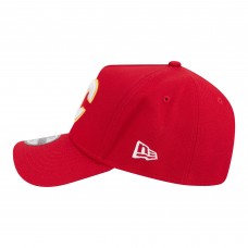 Подростковая Calgary Flames New Era Red 9FORTY A-Frame Adjustable Hat