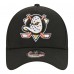 Подростковая Anaheim Ducks New Era Black 9FORTY A-Frame Adjustable Hat