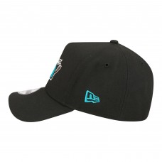 Подростковая San Jose Sharks New Era Black 9FORTY A-Frame Adjustable Hat
